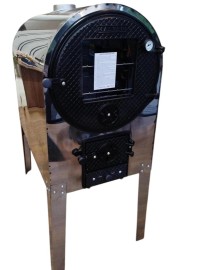 FORNO A LENHA COM P INOX 80 CM 