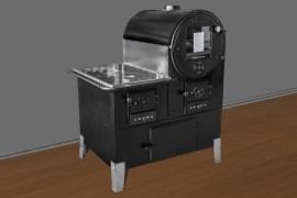 FORNO A LENHA COM GABINETE E CHAPA DE ALUMINIO
