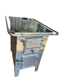FOGO CAMPEIRO CHAPA DE ALUMINIO  TODO EM INOX.